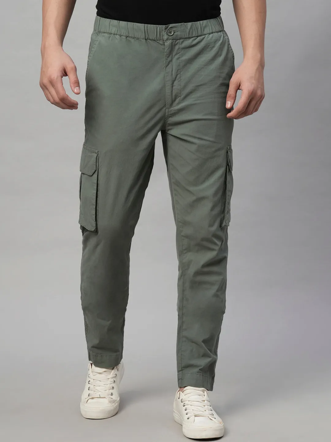Cottonworld Regular Fit | Casual^Mens 100% Cotton Cargo Pants Olive
