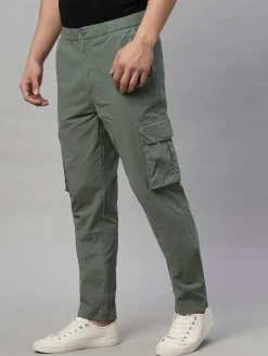 Cottonworld Regular Fit | Casual^Mens 100% Cotton Cargo Pants Olive