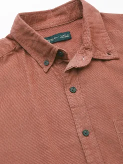 Women Cottonworld Solid | Solid^Men's 100% Cotton Corduroy Regular Fit Long Sleeved Shirt