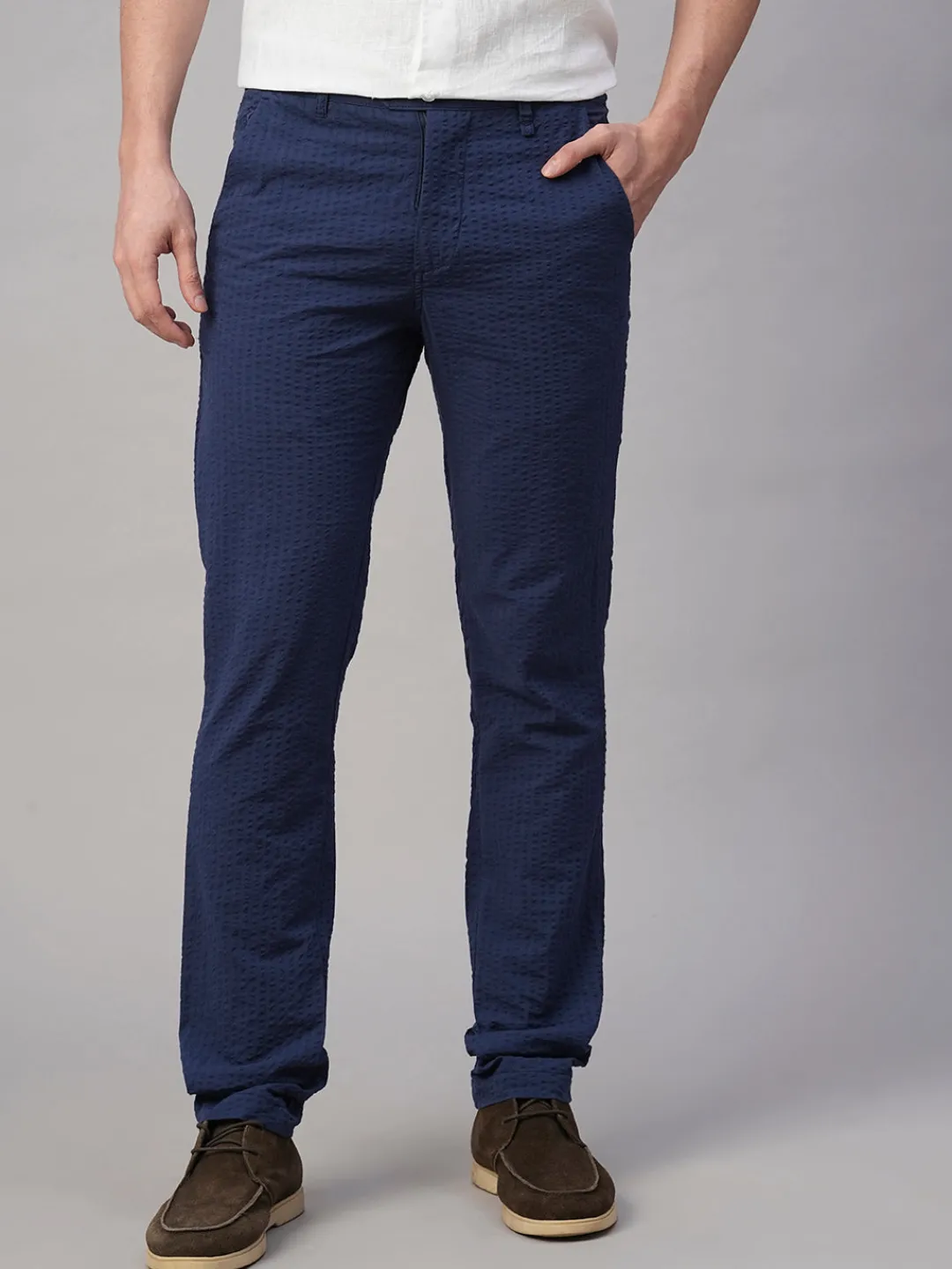 Cottonworld Slim Fit | Casual^Men's 100% Cotton Seer Sucker Slim Fit Pants