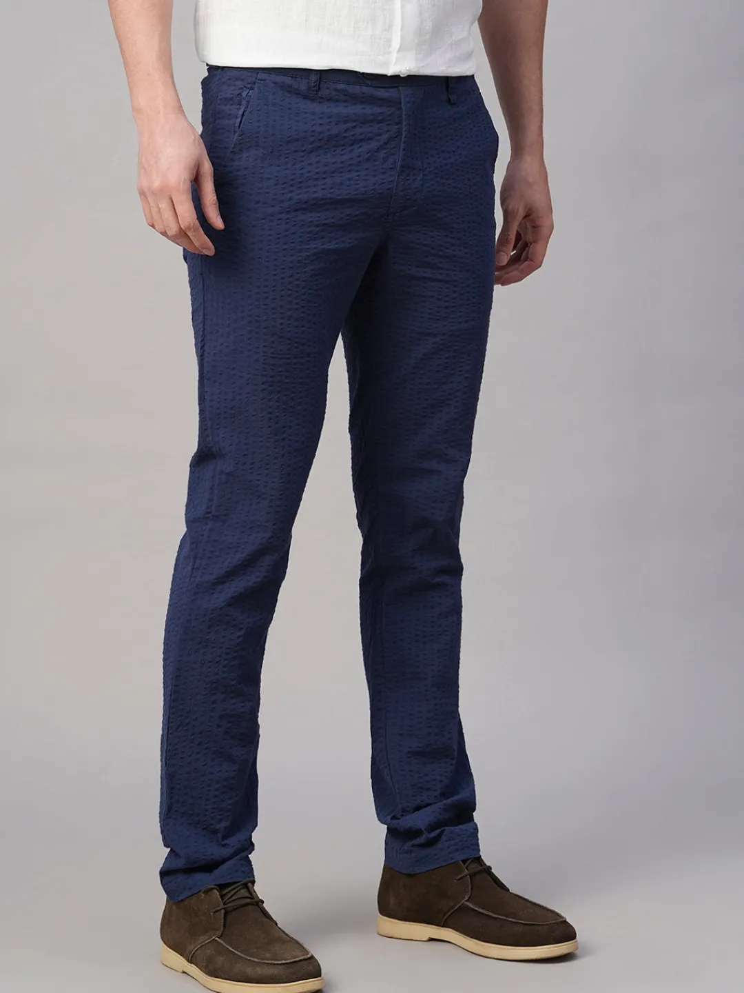 Cottonworld Slim Fit | Casual^Men's 100% Cotton Seer Sucker Slim Fit Pants