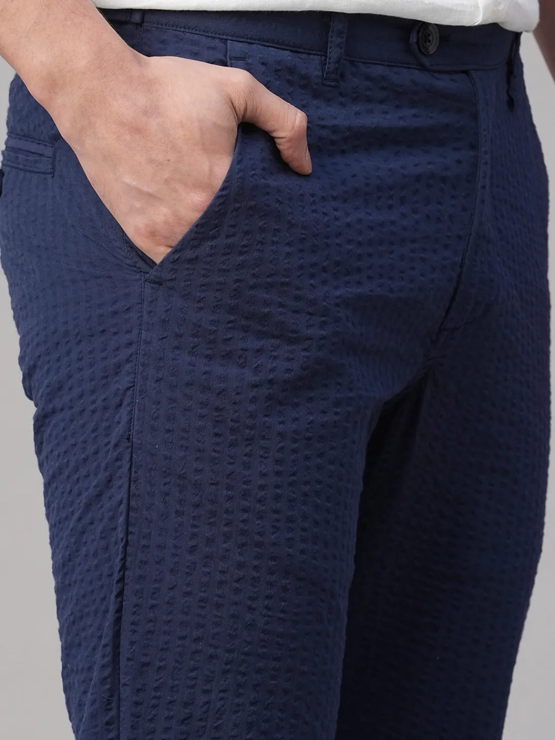 Cottonworld Slim Fit | Casual^Men's 100% Cotton Seer Sucker Slim Fit Pants