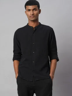 Women Cottonworld Solid | Solid^Men's 100% Cotton Loose Fit Shirt