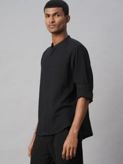Women Cottonworld Solid | Solid^Men's 100% Cotton Loose Fit Shirt