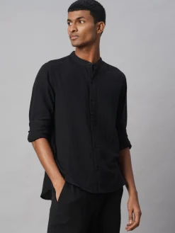 Women Cottonworld Solid | Solid^Men's 100% Cotton Loose Fit Shirt