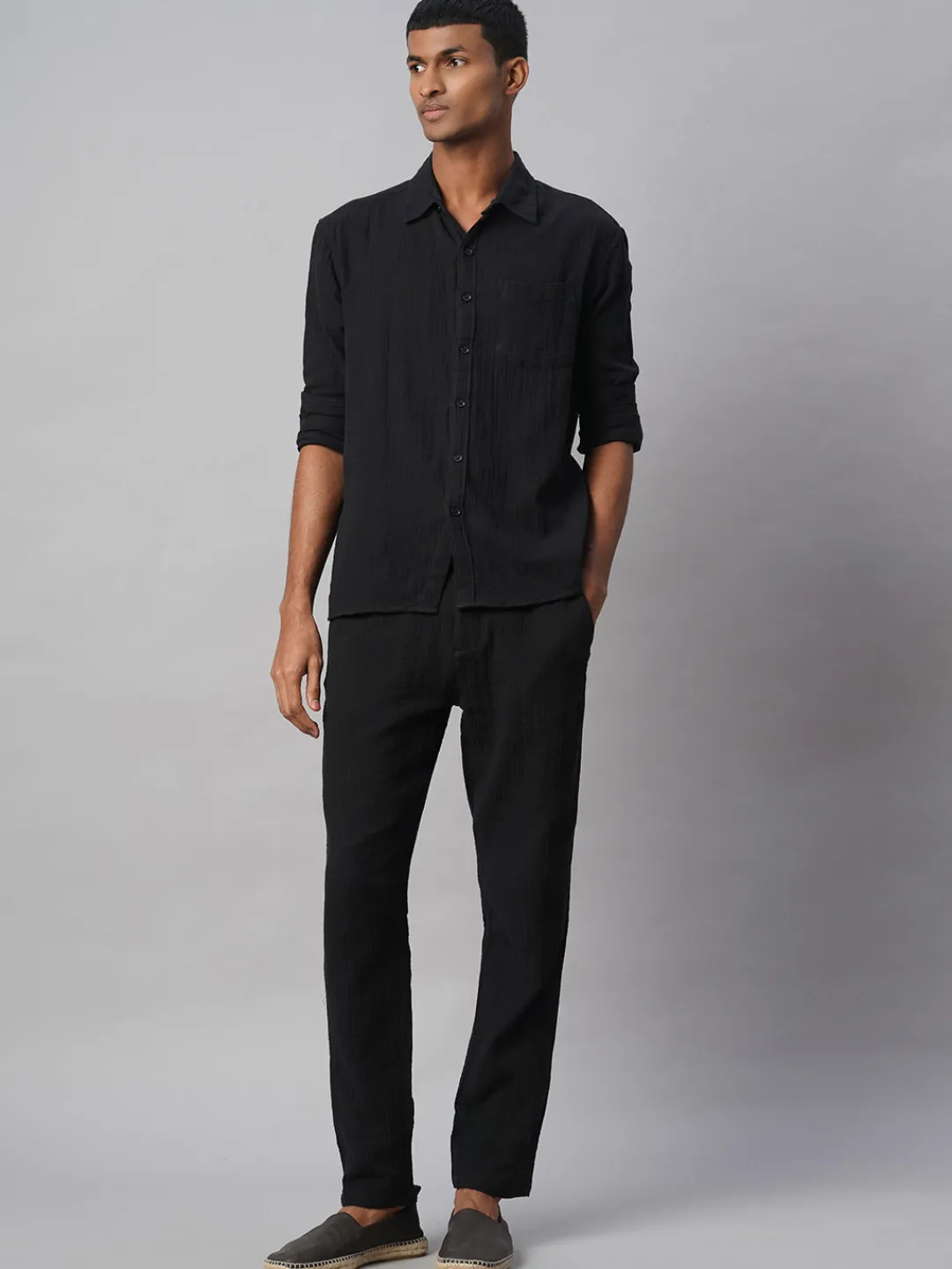 Women Cottonworld Solid | Solid^Men's 100% Cotton Regular Fit Shirt