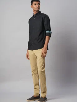 Women Cottonworld Solid | Solid^Men's 100% Cotton Regular Fit Shirt