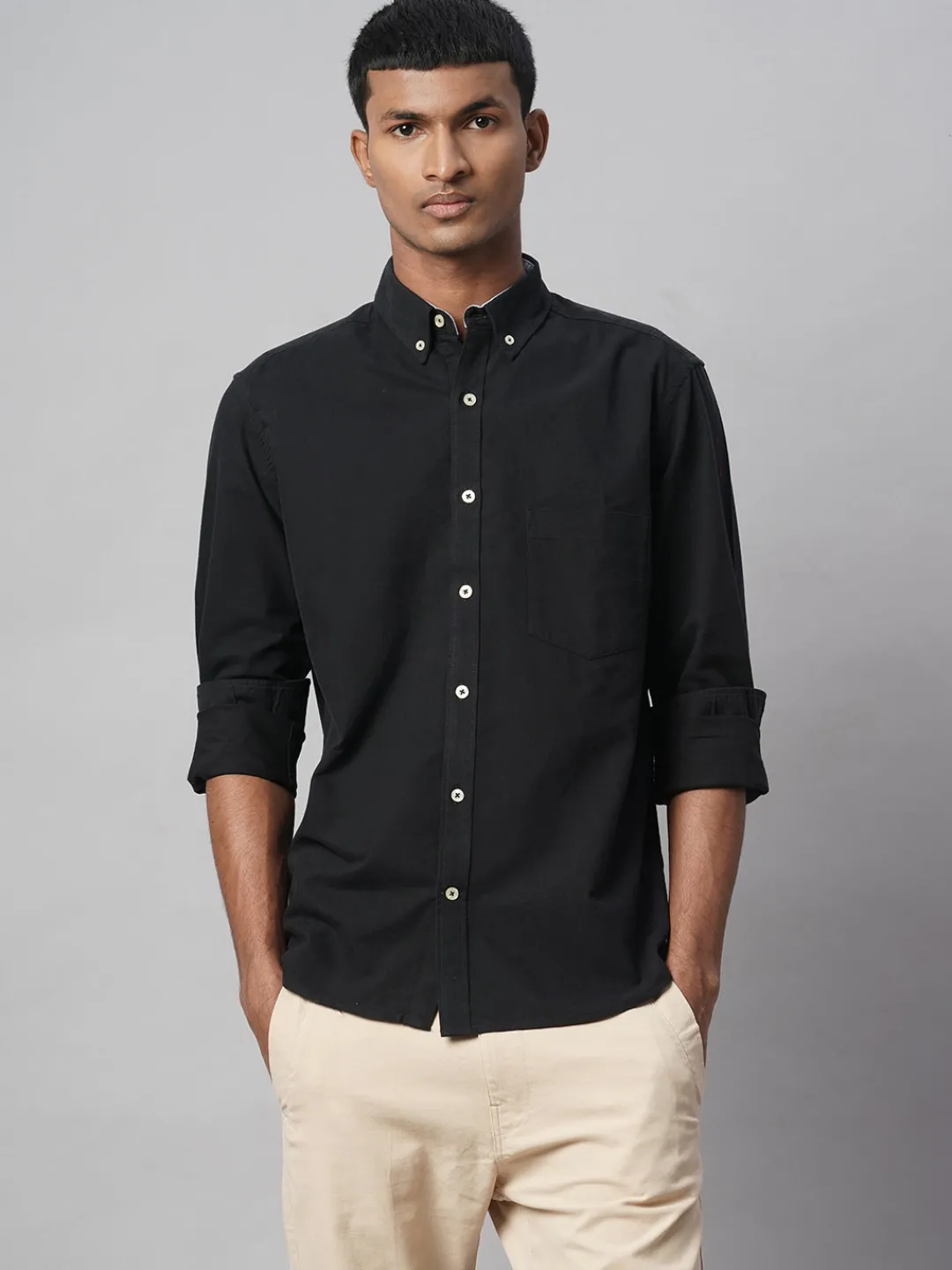 Women Cottonworld Solid | Solid^Men's 100% Cotton Regular Fit Shirt
