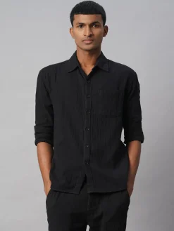 Women Cottonworld Solid | Solid^Men's 100% Cotton Regular Fit Shirt