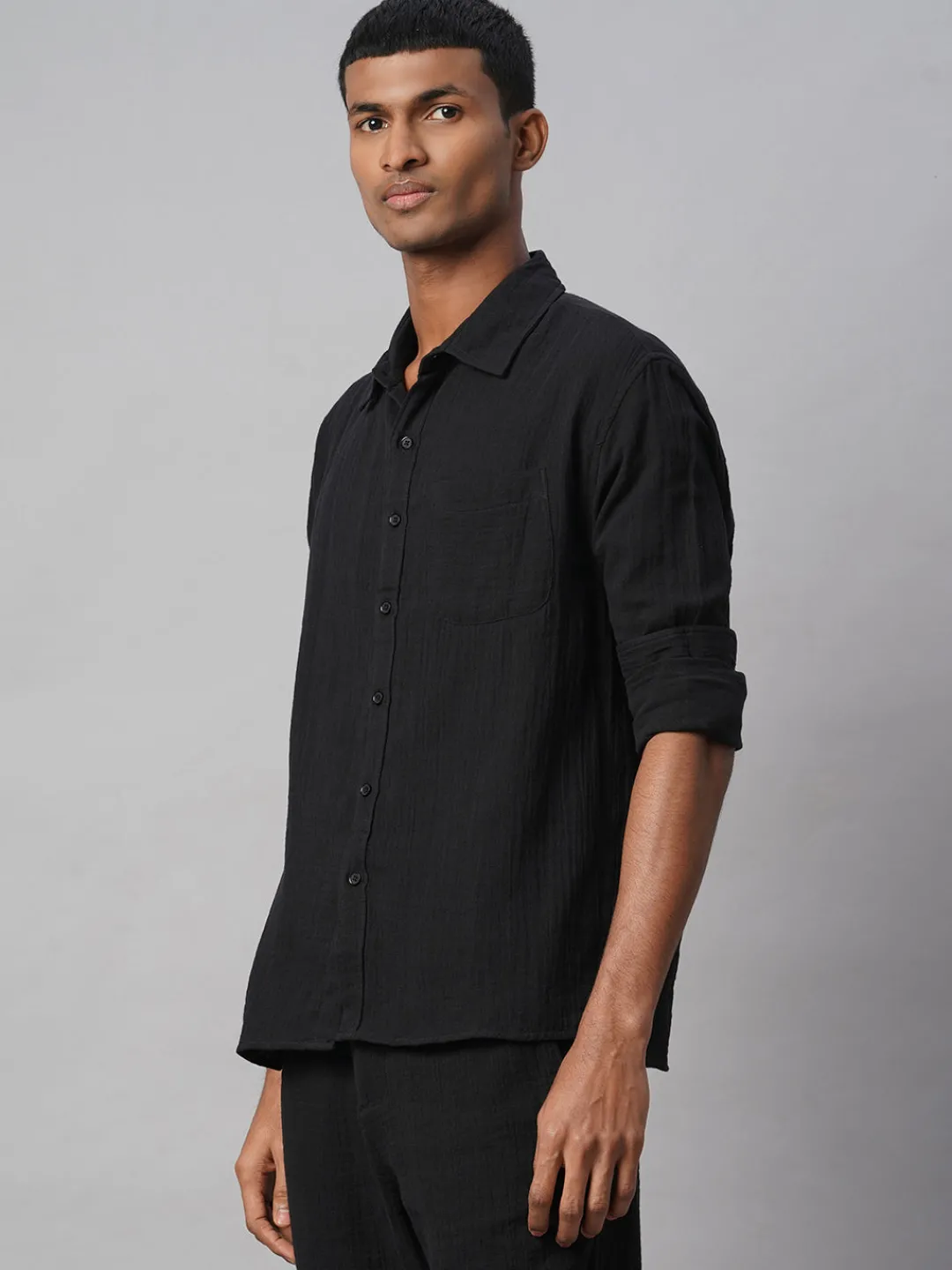 Women Cottonworld Solid | Solid^Men's 100% Cotton Regular Fit Shirt