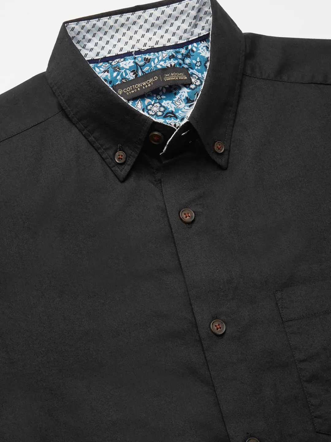 Women Cottonworld Solid | Solid^Men's 100% Cotton Regular Fit Shirt