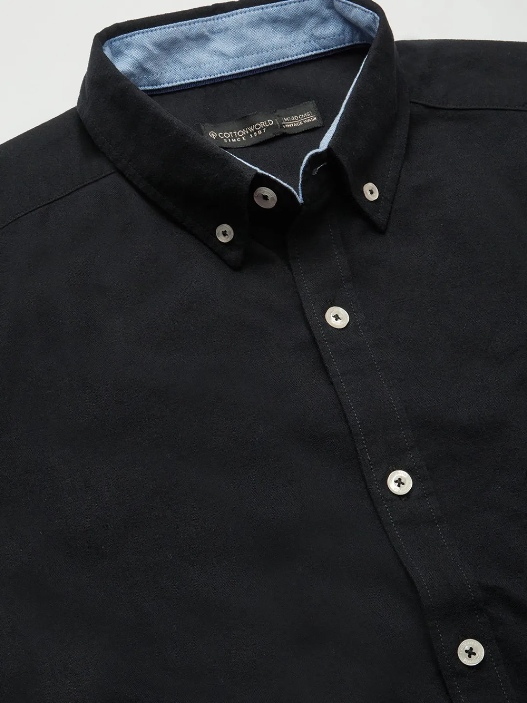Women Cottonworld Solid | Solid^Men's 100% Cotton Regular Fit Shirt
