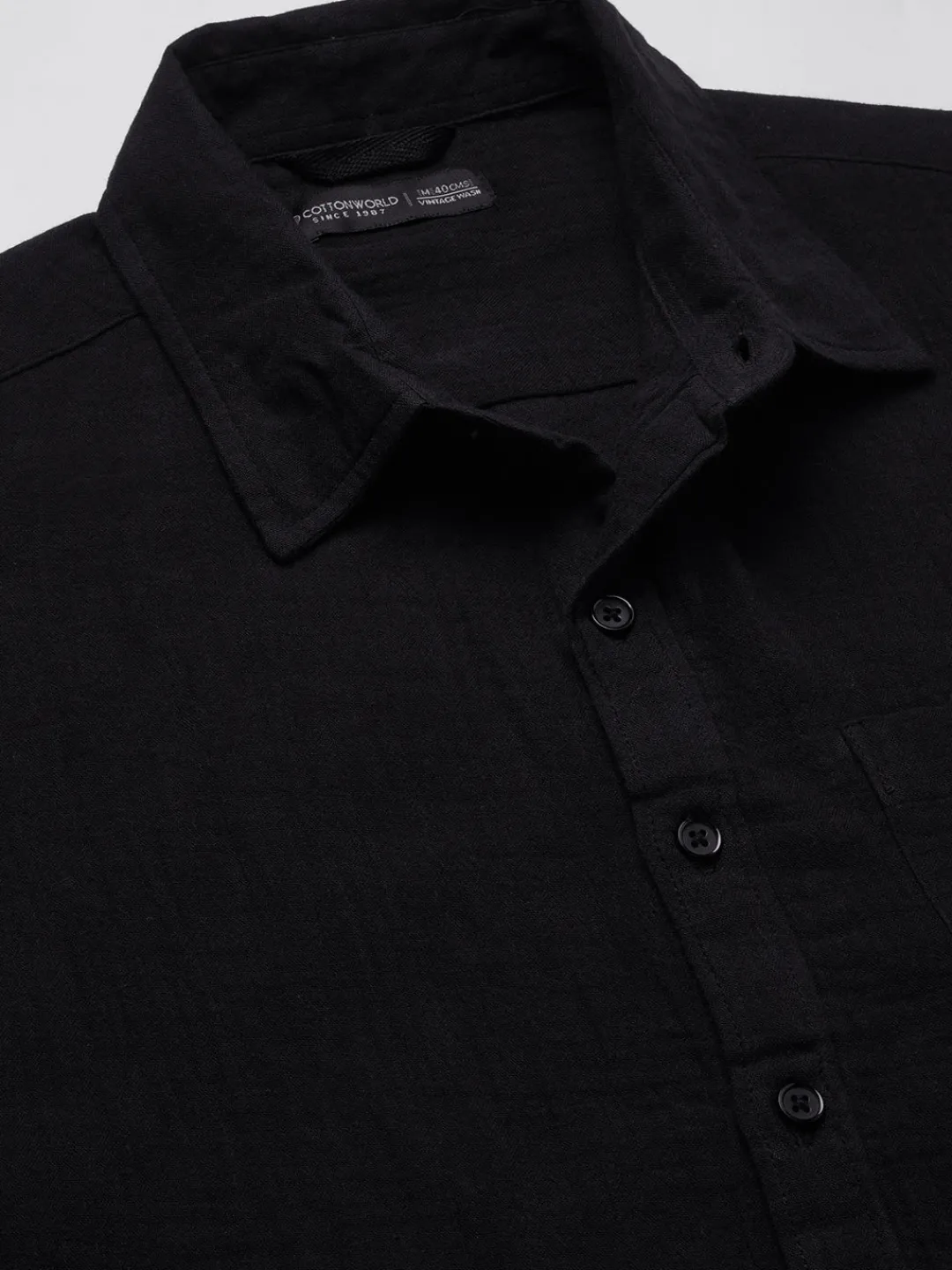 Women Cottonworld Solid | Solid^Men's 100% Cotton Regular Fit Shirt