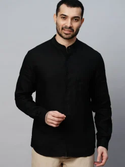 Women Cottonworld 100% Linen Shirts | 100% Linen Shirts^Men's 100% Linen Regular Fit Shirt