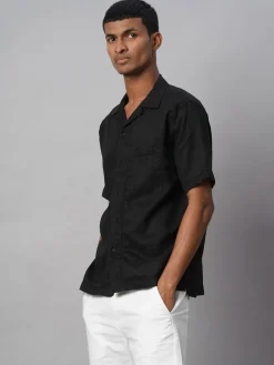 Women Cottonworld 100% Linen Shirts | 100% Linen Shirts^Men's 100% Linen Regular Fit Shirt