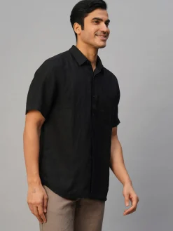 Women Cottonworld 100% Linen Shirts | 100% Linen Shirts^Men's 100% Linen Regular Fit Shirt