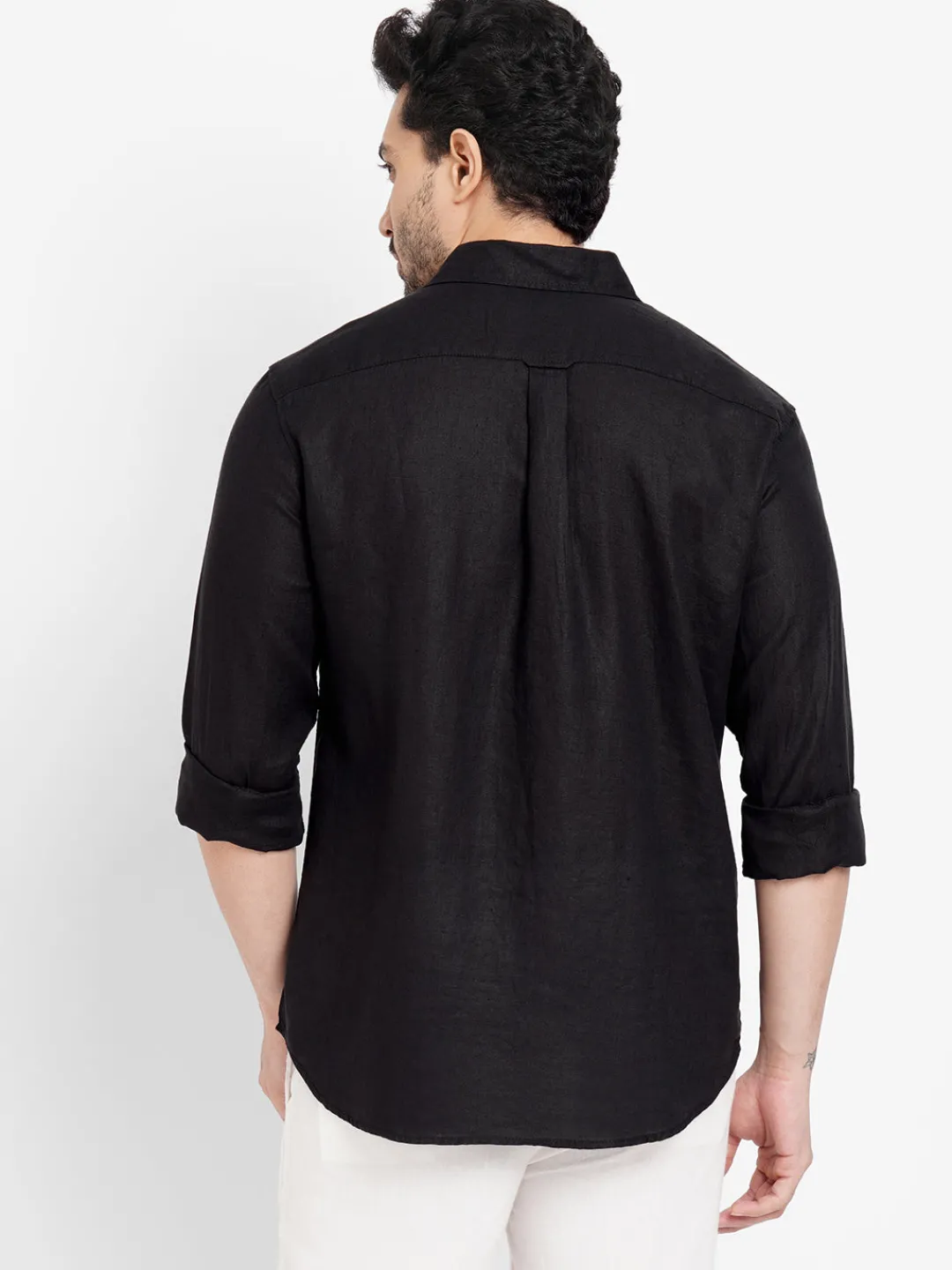 Women Cottonworld 100% Linen Shirts | 100% Linen Shirts^Men's 100% Linen Regular Fit Shirt