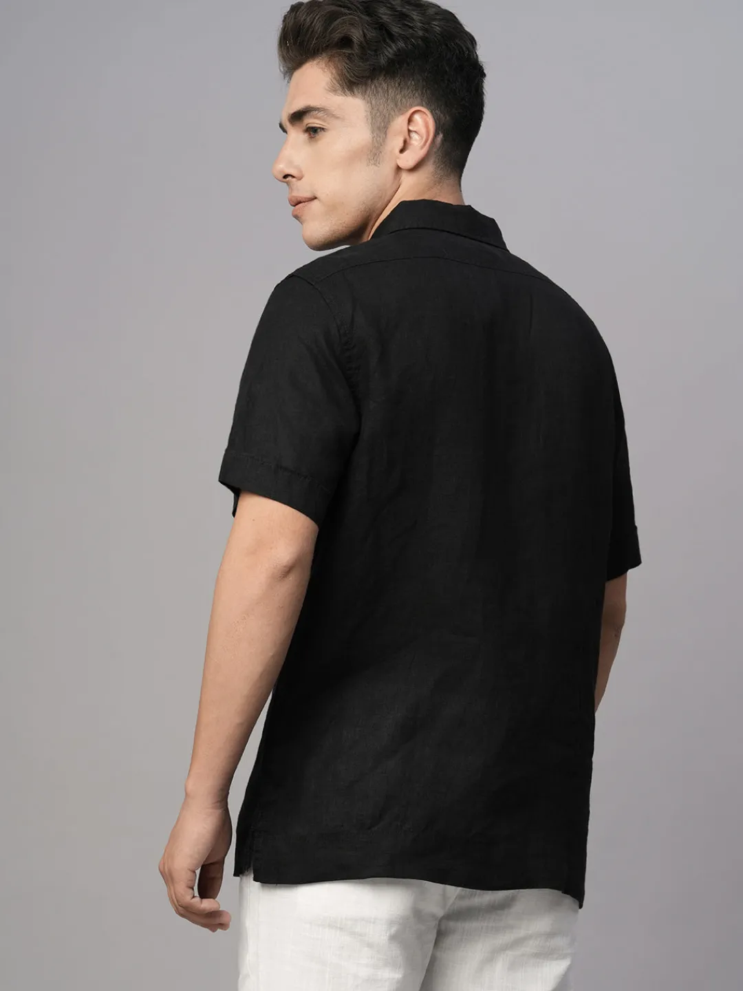 Women Cottonworld 100% Linen Shirts | 100% Linen Shirts^Men's 100% Linen Regular Fit Shirt