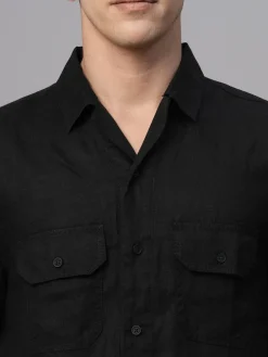 Women Cottonworld 100% Linen Shirts | 100% Linen Shirts^Men's 100% Linen Regular Fit Shirt