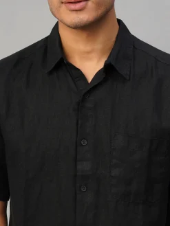 Women Cottonworld 100% Linen Shirts | 100% Linen Shirts^Men's 100% Linen Regular Fit Shirt