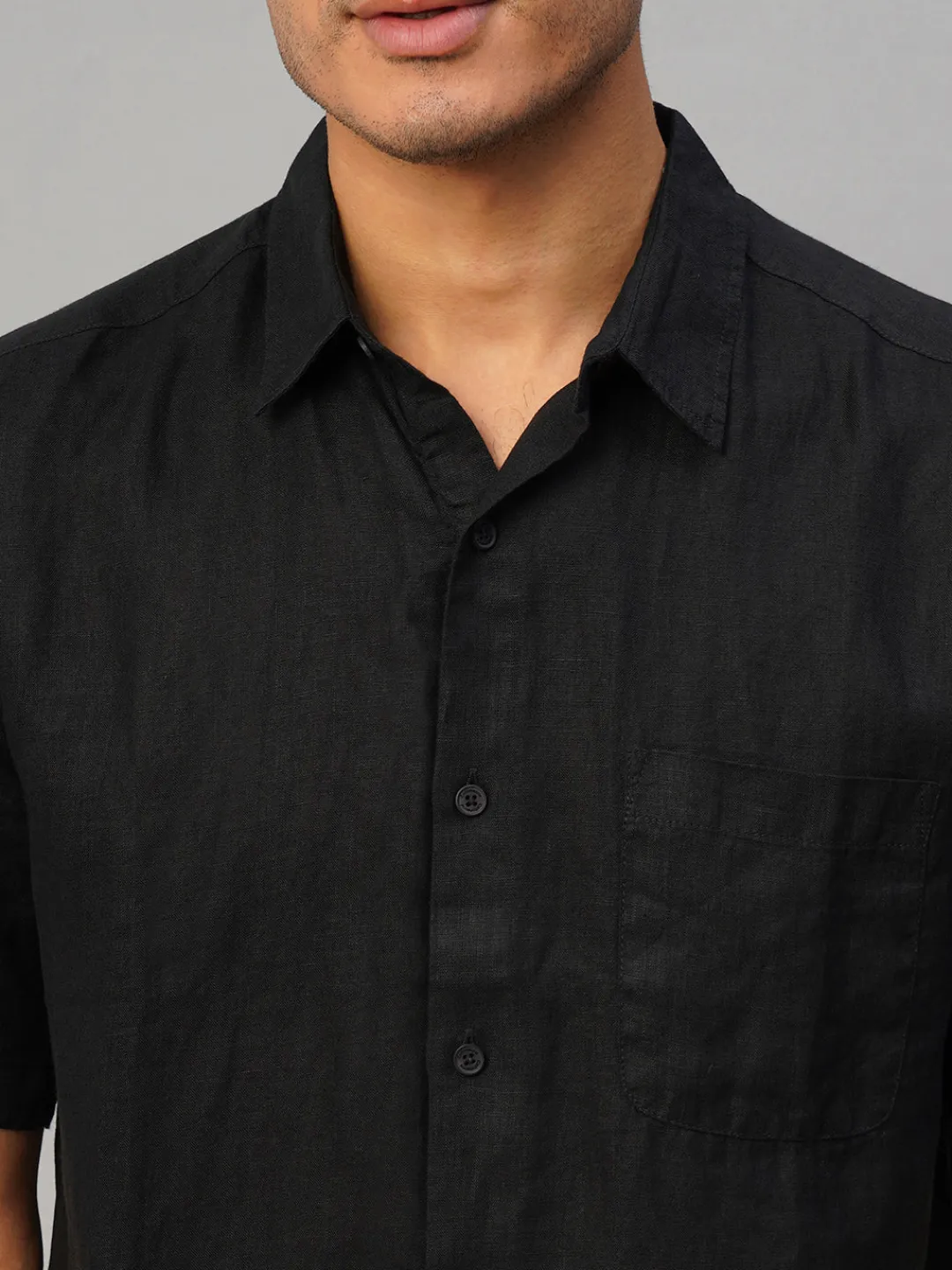 Women Cottonworld 100% Linen Shirts | 100% Linen Shirts^Men's 100% Linen Regular Fit Shirt
