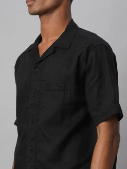 Women Cottonworld 100% Linen Shirts | 100% Linen Shirts^Men's 100% Linen Regular Fit Shirt