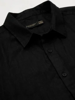 Women Cottonworld 100% Linen Shirts | 100% Linen Shirts^Men's 100% Linen Regular Fit Shirt