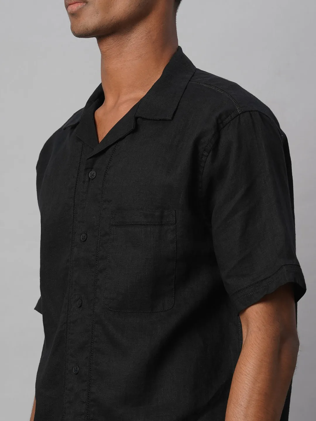 Women Cottonworld 100% Linen Shirts | 100% Linen Shirts^Men's 100% Linen Regular Fit Shirt