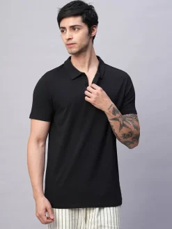 Cottonworld Men | Regular Fit^Men's Cotton Bamboo Elastane Regular Fit Tshirt