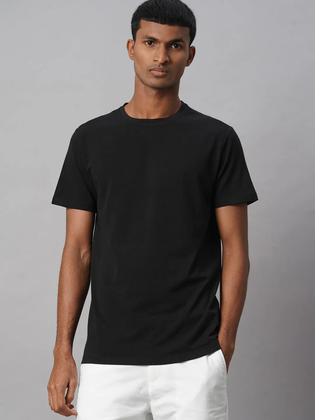 Cottonworld Men | Regular Fit^Men's Cotton Bamboo Elastane Regular Fit Tshirt