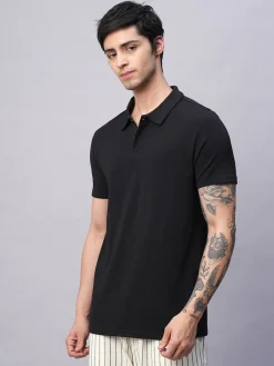Cottonworld Men | Regular Fit^Men's Cotton Bamboo Elastane Regular Fit Tshirt