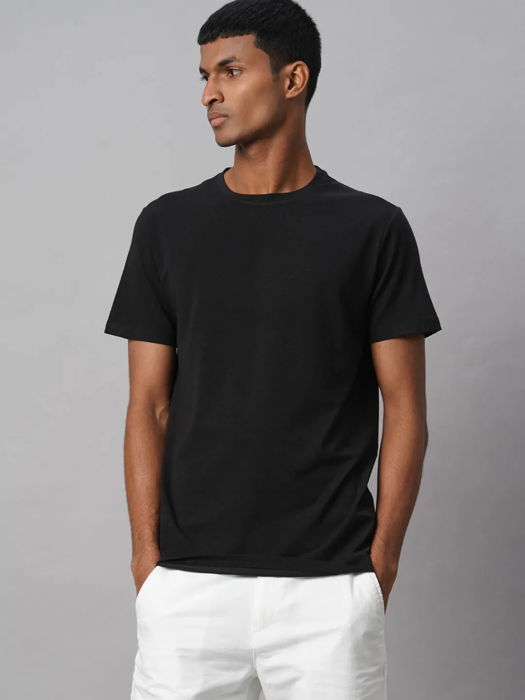 Cottonworld Men | Regular Fit^Men's Cotton Bamboo Elastane Regular Fit Tshirt