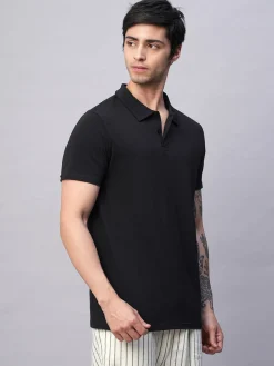 Cottonworld Men | Regular Fit^Men's Cotton Bamboo Elastane Regular Fit Tshirt