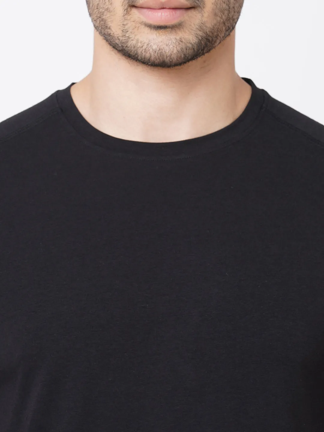 Cottonworld Men | Regular Fit^Men's Cotton Bamboo Elastane Regular Fit Tshirt