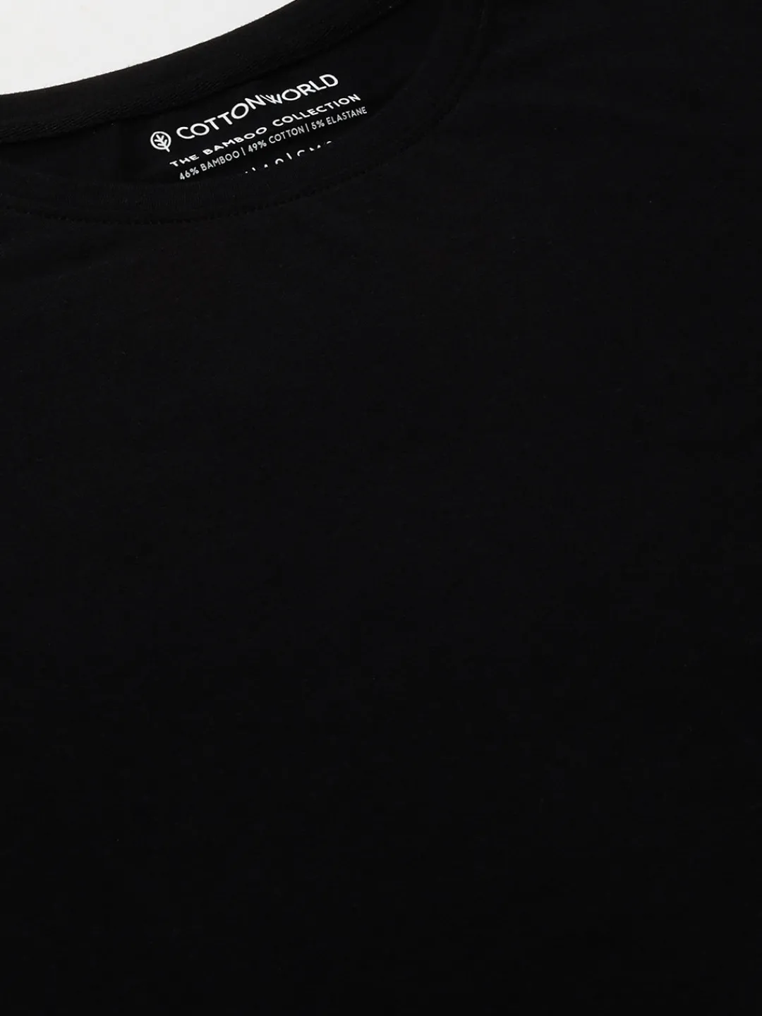 Cottonworld Men | Regular Fit^Men's Cotton Bamboo Elastane Regular Fit Tshirt
