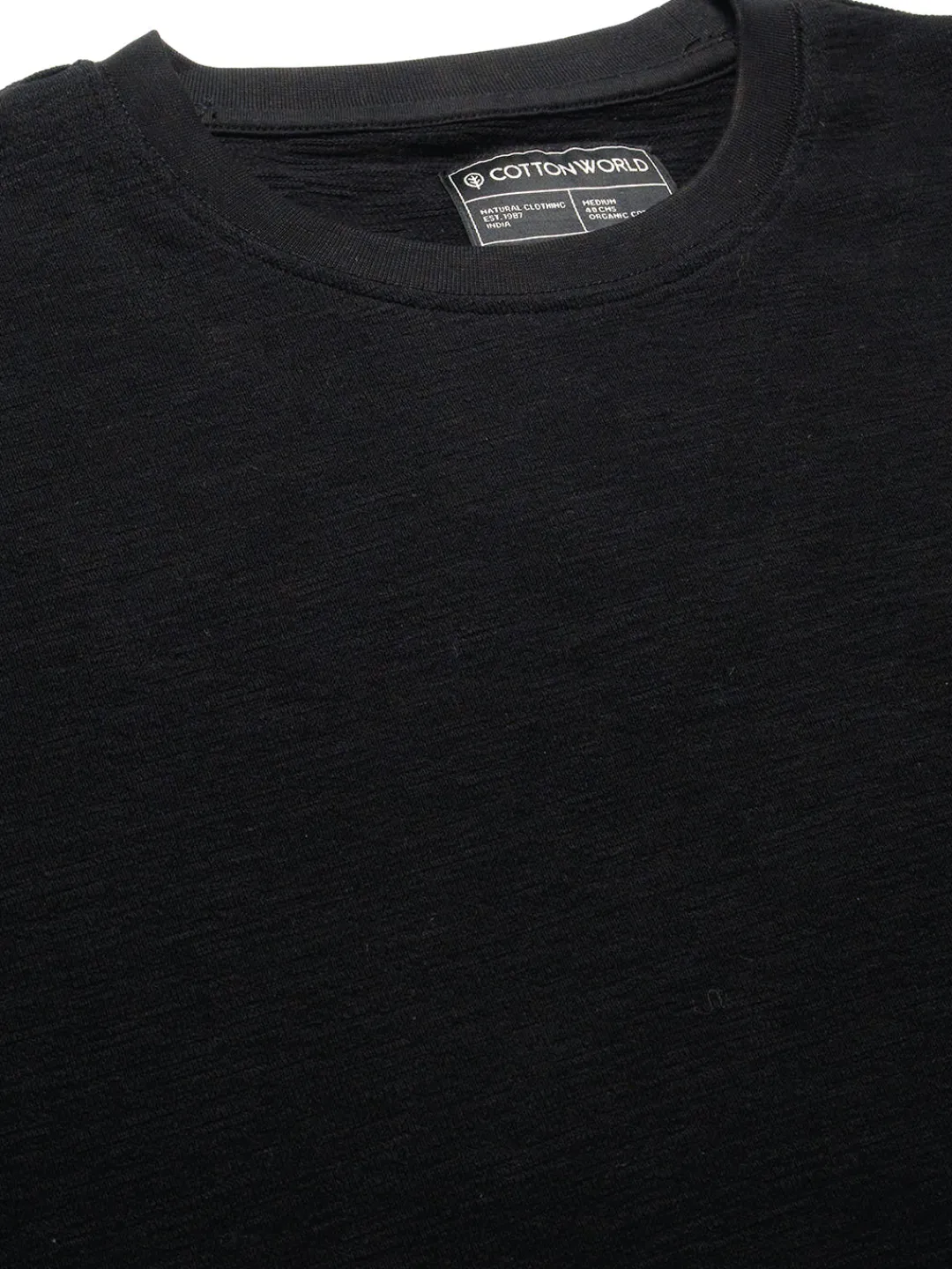 Cottonworld Men | Regular Fit^Men's Cotton Bamboo Elastane Regular Fit Tshirt
