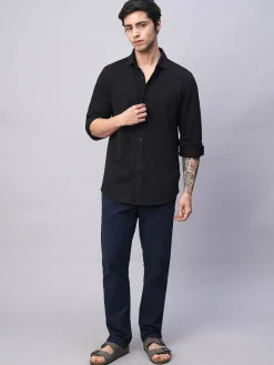 Cottonworld Regular Fit^Men's Cotton Elastane Regular Fit Tshirt