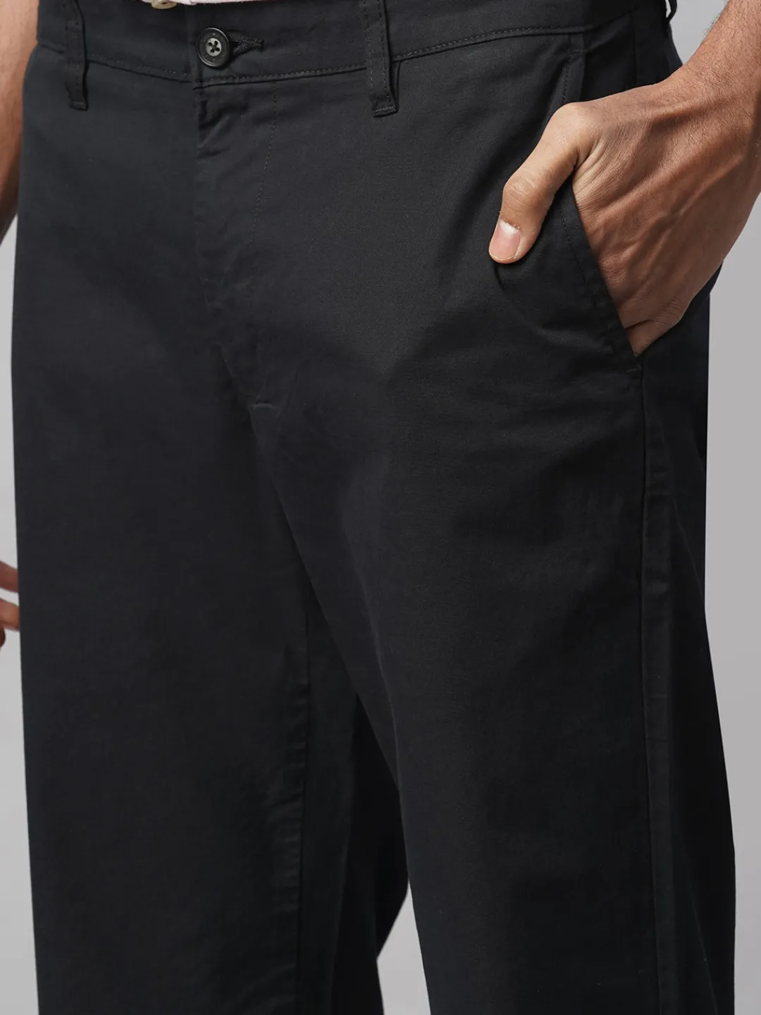 Cottonworld Regular Fit^Men's Cotton Lycra Regular Fit Pant