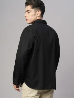 Women Cottonworld Solid | Solid^Men's Cotton Modal Loose Fit Shirt