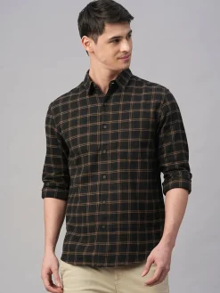 Women Cottonworld Checkered | Checkered^Men's Cotton Regular Fit Shirt