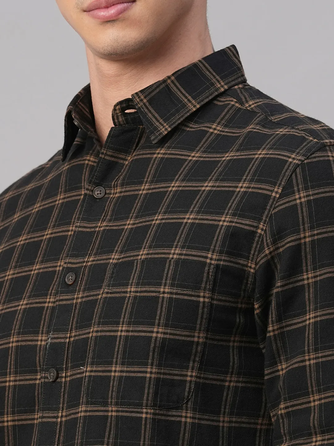 Women Cottonworld Checkered | Checkered^Men's Cotton Regular Fit Shirt
