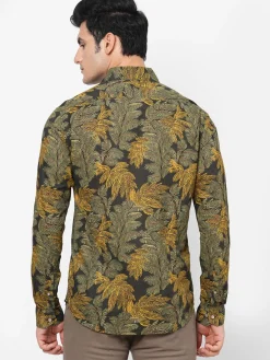 Women Cottonworld Print | Print^Men's Cotton Slim Fit Printed Shirt