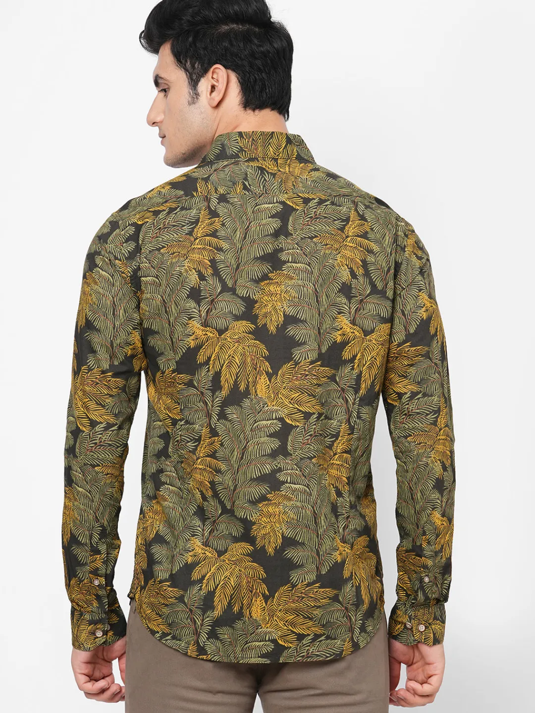 Women Cottonworld Print | Print^Men's Cotton Slim Fit Printed Shirt