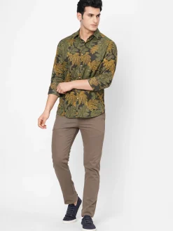 Women Cottonworld Print | Print^Men's Cotton Slim Fit Printed Shirt