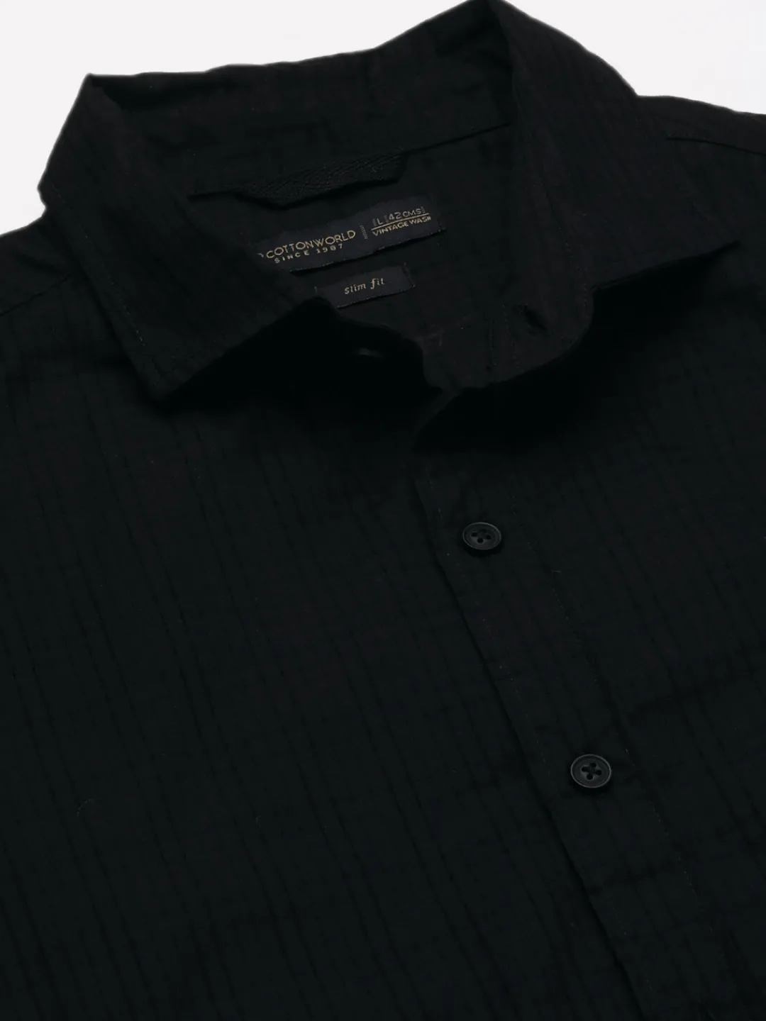 Women Cottonworld Striped | Striped^Men's Cotton Slim Fit Shirt