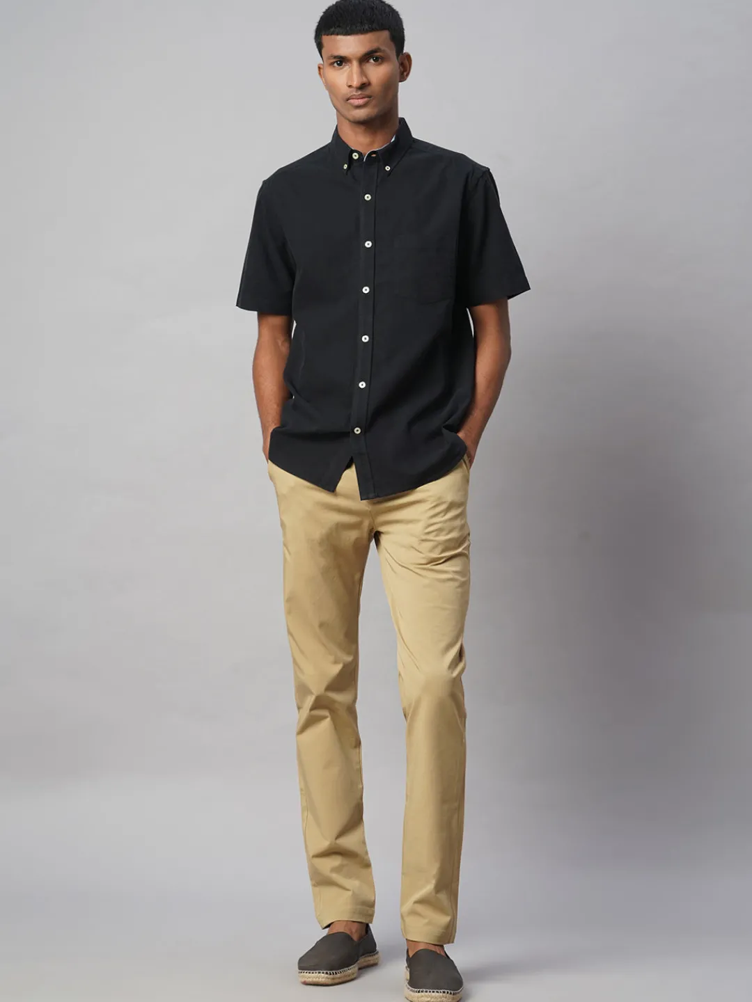 Women Cottonworld Solid | Solid^Men's Oxford 100% Cotton Regular Fit Shirt