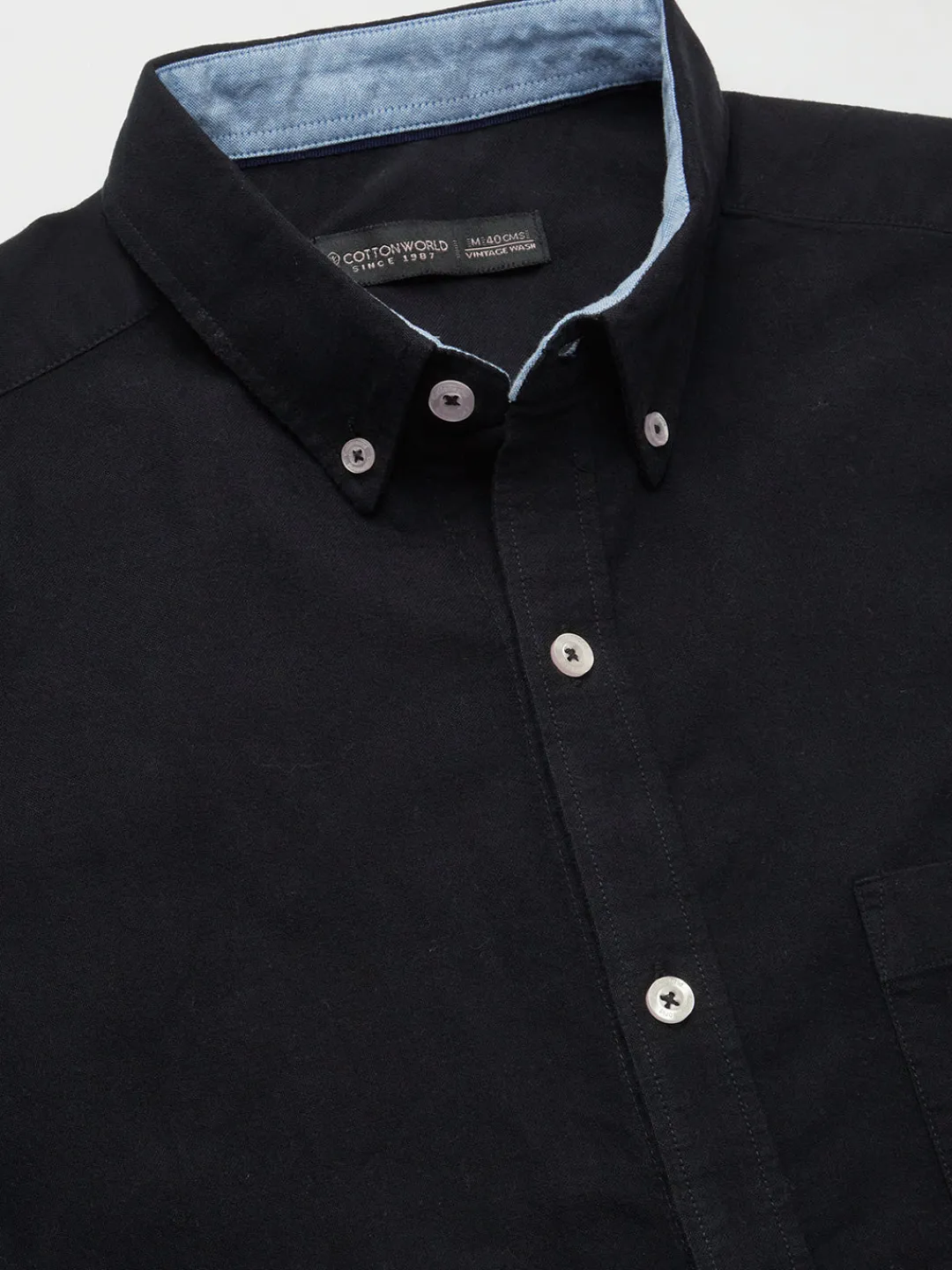 Women Cottonworld Solid | Solid^Men's Oxford 100% Cotton Regular Fit Shirt
