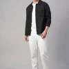 Cottonworld Jackets^Men's Pure Linen Regular Fit Light Weight Summer Jacket
