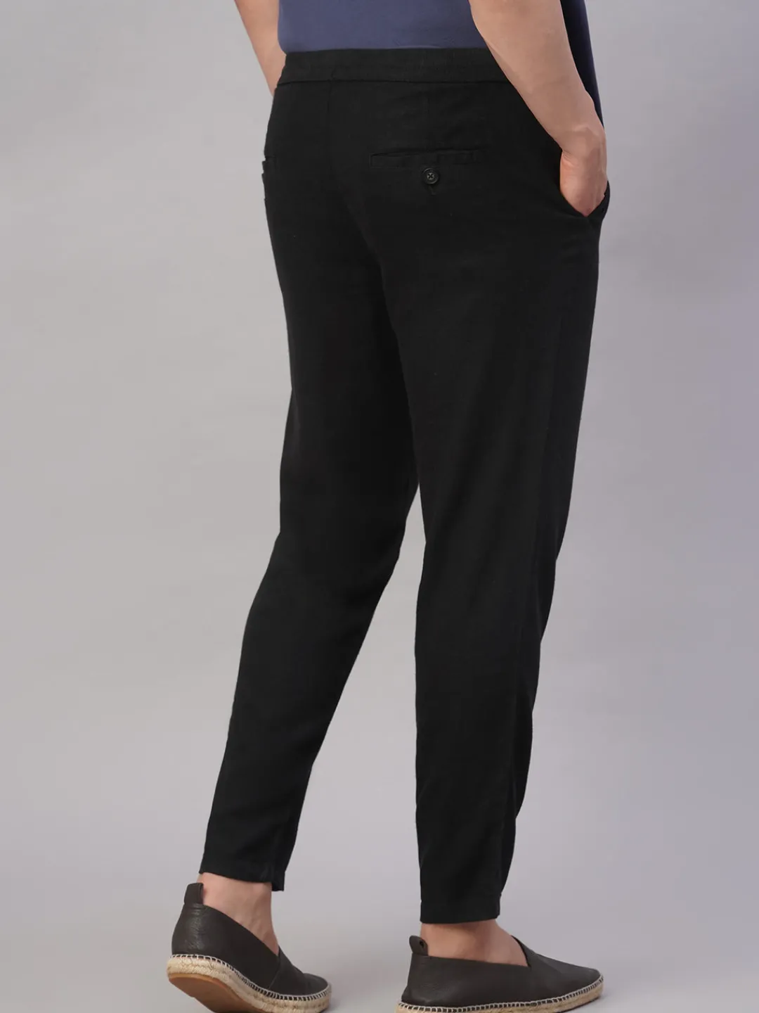 Cottonworld Pants | Pants^Men's Viscose Linen Regular Fit Pant
