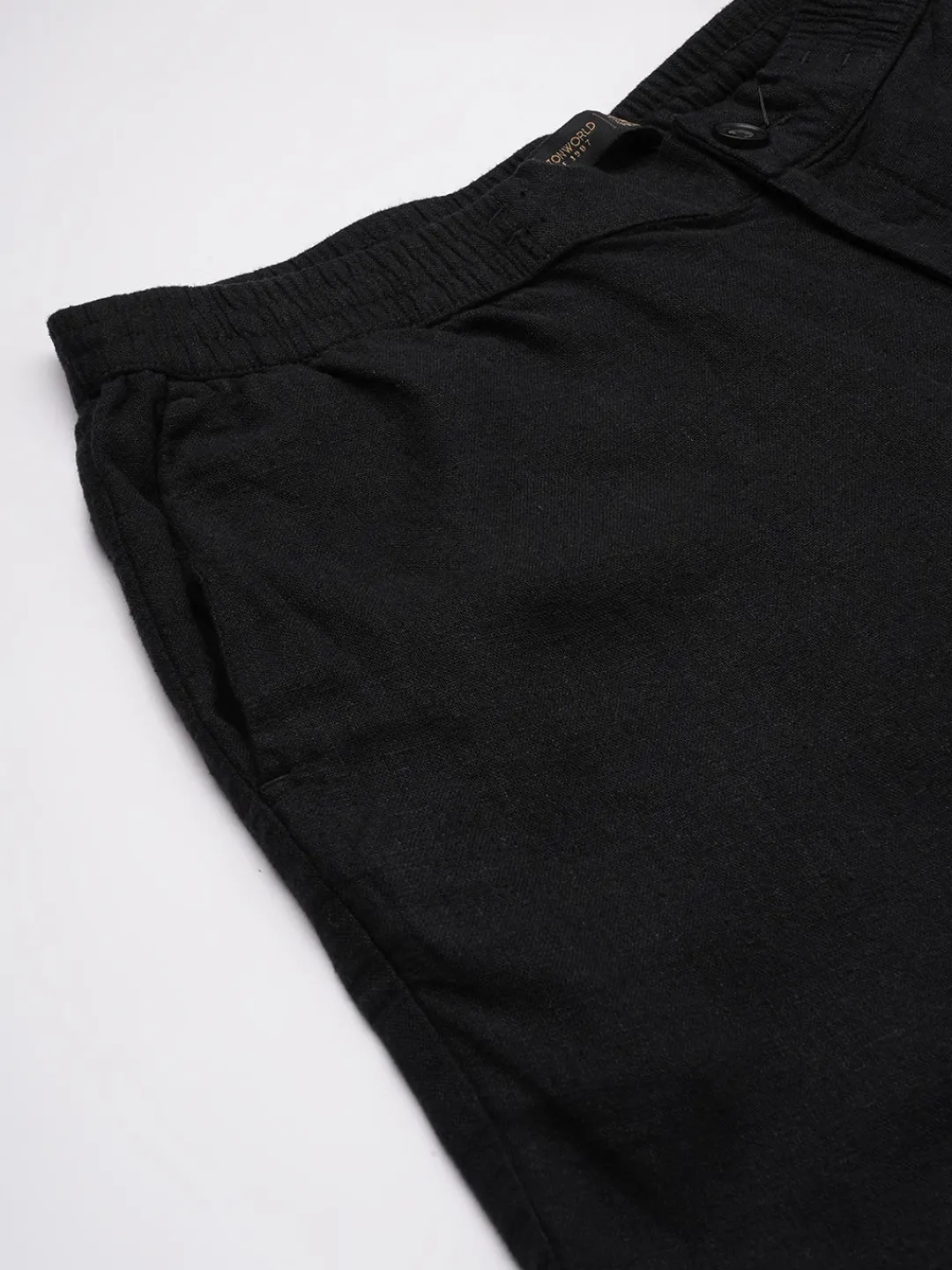 Cottonworld Pants | Pants^Men's Viscose Linen Regular Fit Pant